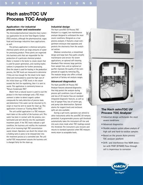 hach astro toc uv analyzer|DOC026.53.80273 astroTOC UV/Turbo Analyzer.